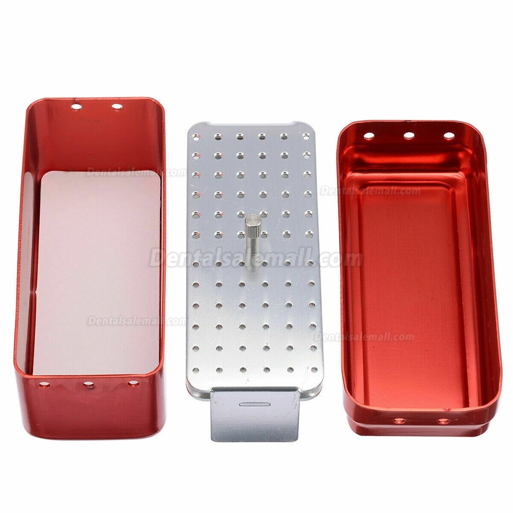 5Pcs 72 Holes Dental FG Bur Endo File Holder Stand Autoclave Disinfection Case Box